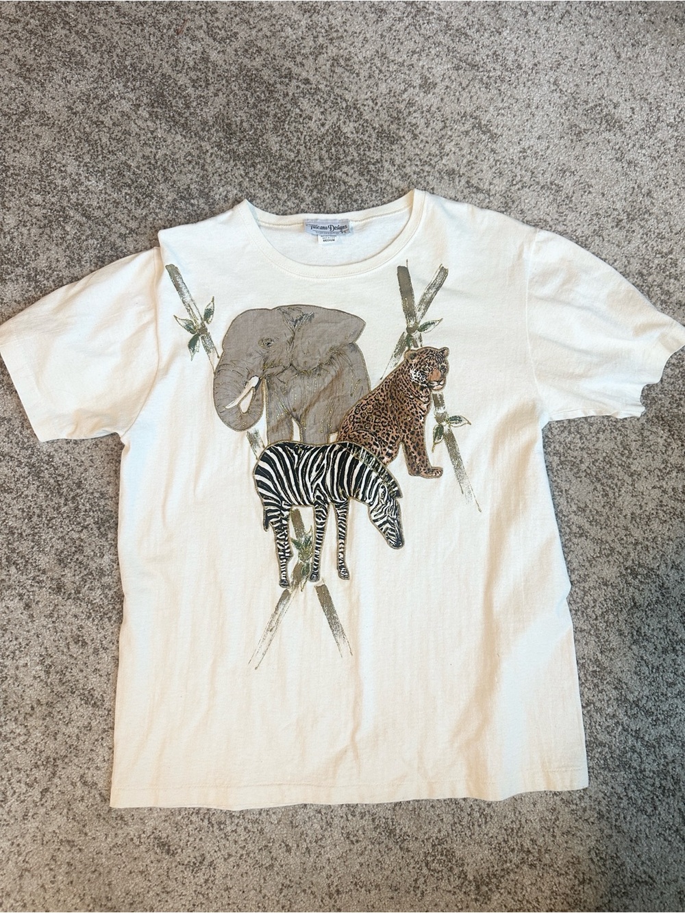 Toscano Designs Vintage Cotton Graphic T-Shirt M
